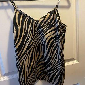 J. Crew Zebra Tank Top